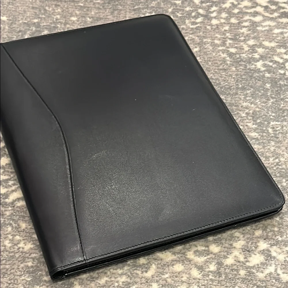 Black folder for paper pen and accessories. Legal size.
